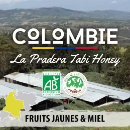 Colombie BIO - La Pradera Tabi Honey - café en grain | 250g