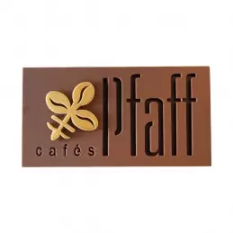 Tablette logotée Pfaff - chocolatier “Nature et Cacao” | chocolat noir, au lait et blanc | 80g